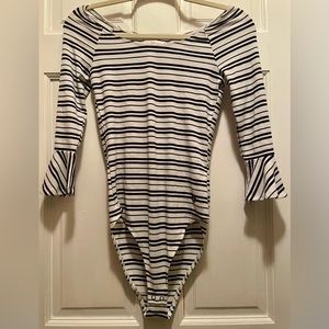 Abercrombie and fitch, black & white, bodysuit